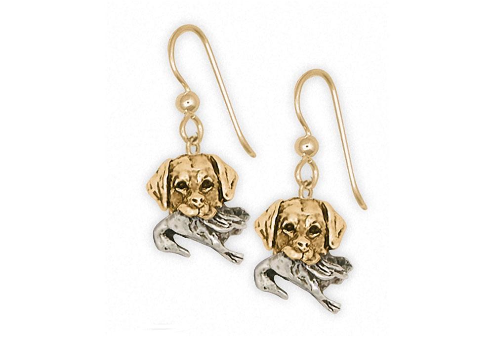 Labrador Retriever Charms Labrador Retriever Earrings Silver And Gold Dog Jewelry Labrador Retriever jewelry