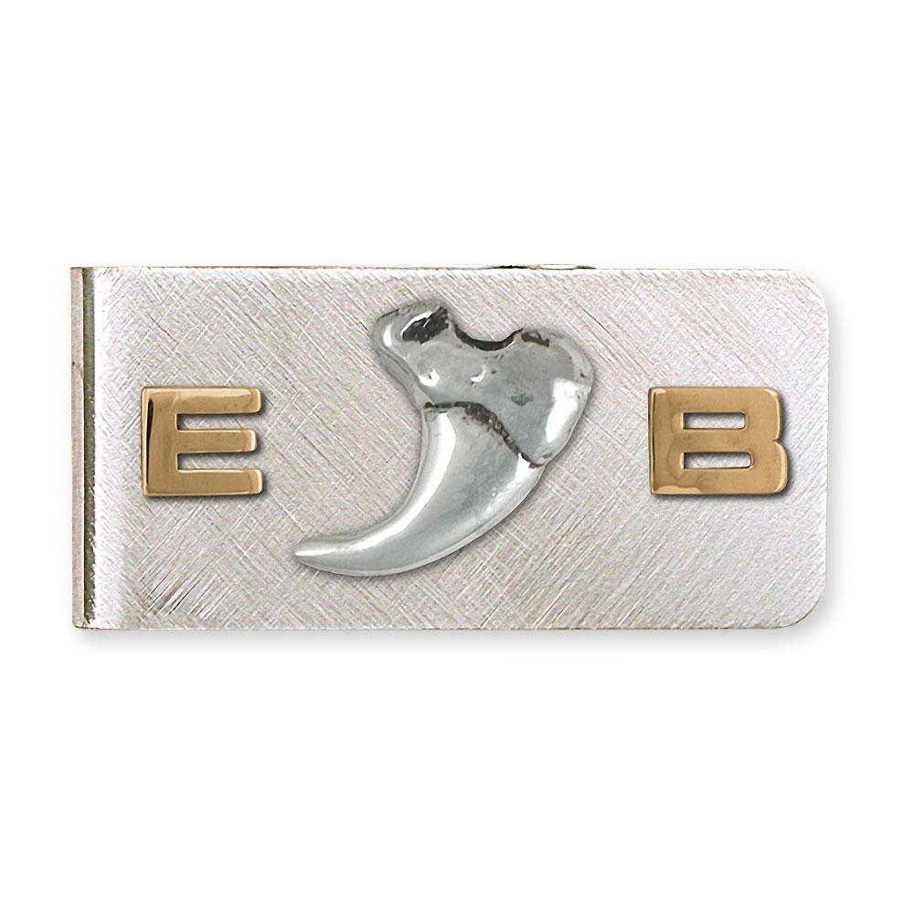 Lion Claw Charms Lion Claw Money Clip Silver And 14k Gold Lion Jewelry Lion Claw jewelry