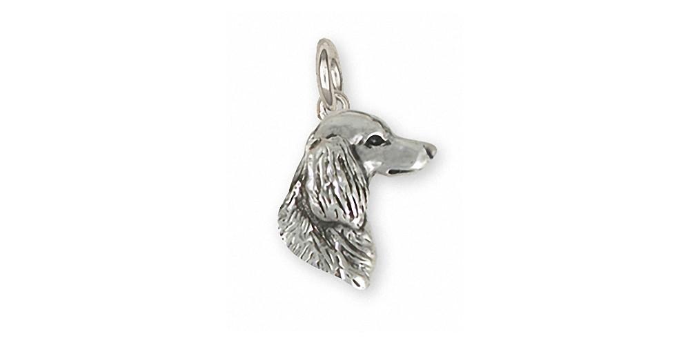 Long Hair Dachshund Charms Long Hair Dachshund Charm Sterling Silver Dog Jewelry Long Hair Dachshund jewelry