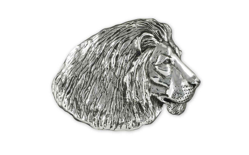 Lion Charms Lion Mans Belt Buckle Sterling Silver Lion Jewelry Lion jewelry