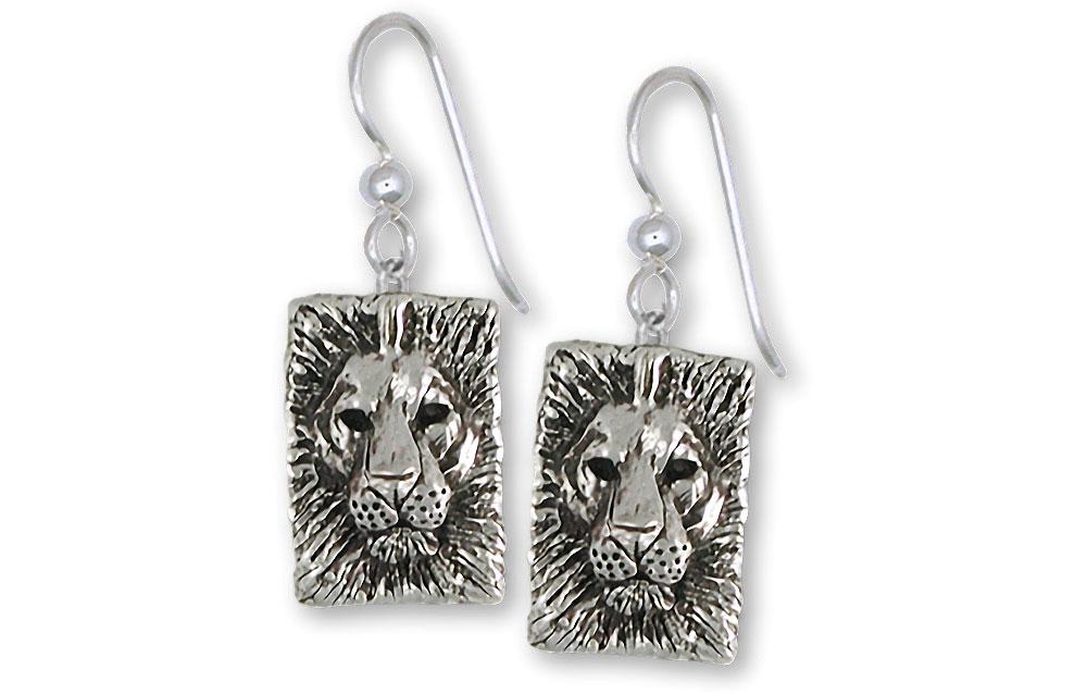 Lion Charms Lion Earrings Sterling Silver Lion Jewelry Lion jewelry