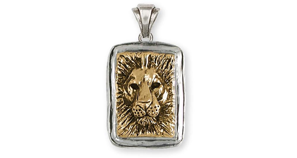Lion Charms Lion Pendant Gold Vermeil Lion Jewelry Lion jewelry