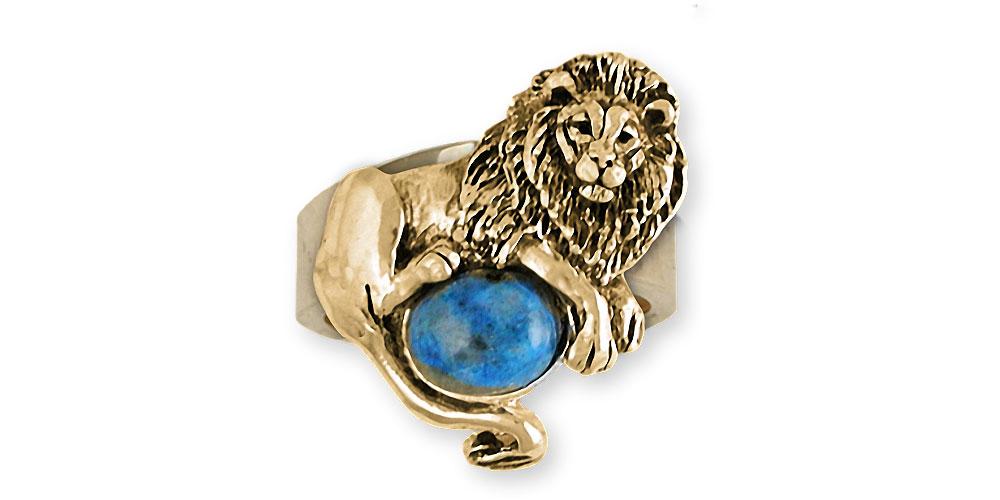 Lion Charms Lion Ring 14k Gold Lion Jewelry Lion jewelry