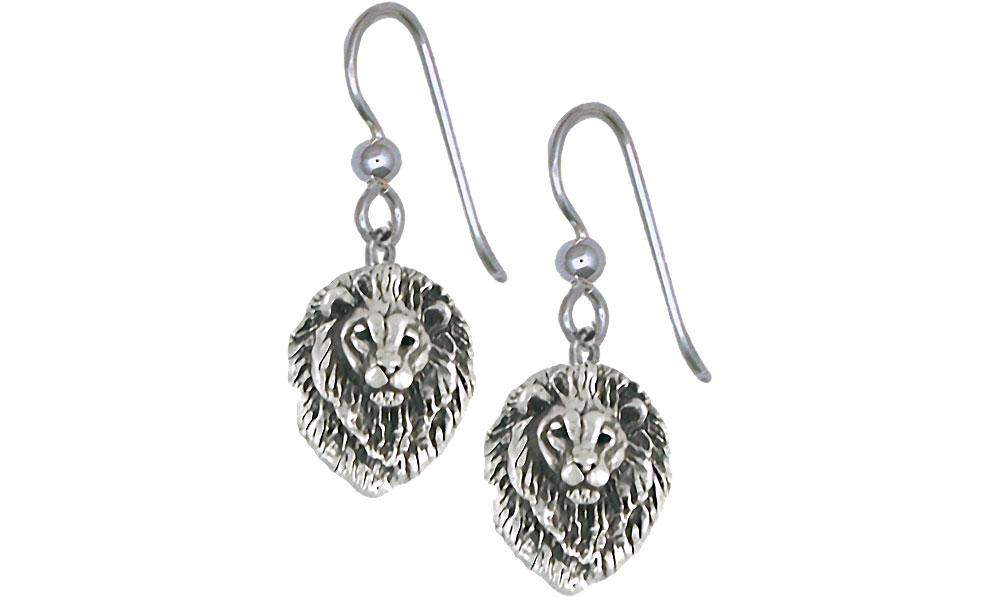 Lion Charms Lion Earrings Sterling Silver Lion Jewelry Lion jewelry