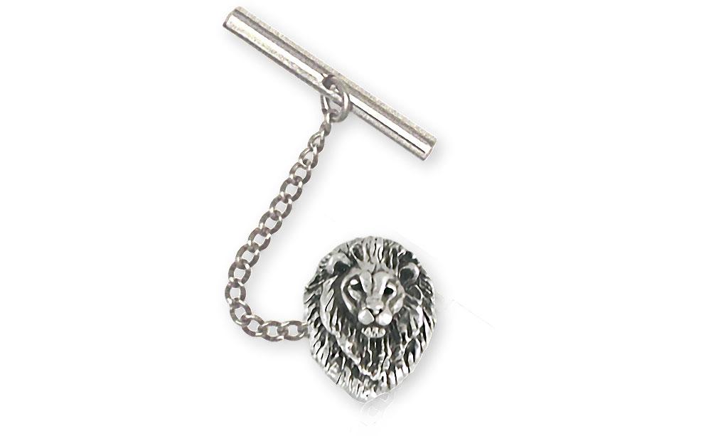 Lion Charms Lion Tie Tack Sterling Silver Lion Jewelry Lion jewelry