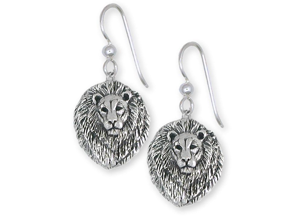 Lion Charms Lion Earrings Sterling Silver Lion Jewelry Lion jewelry