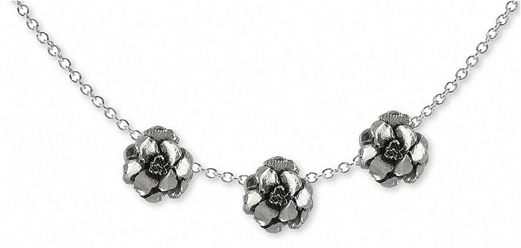 Larkspur Charms Larkspur Necklace Sterling Silver Flower Jewelry Larkspur jewelry