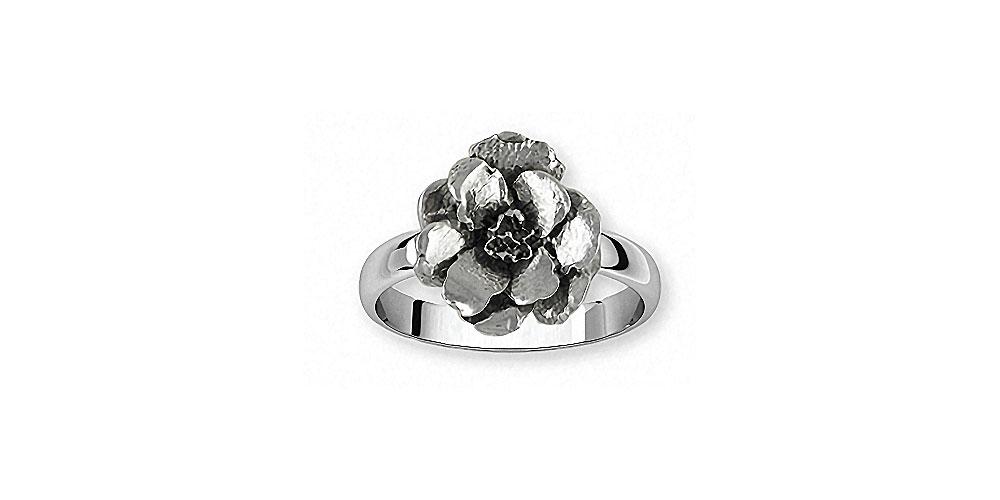 Larkspur Charms Larkspur Ring Sterling Silver Flower Jewelry Larkspur jewelry