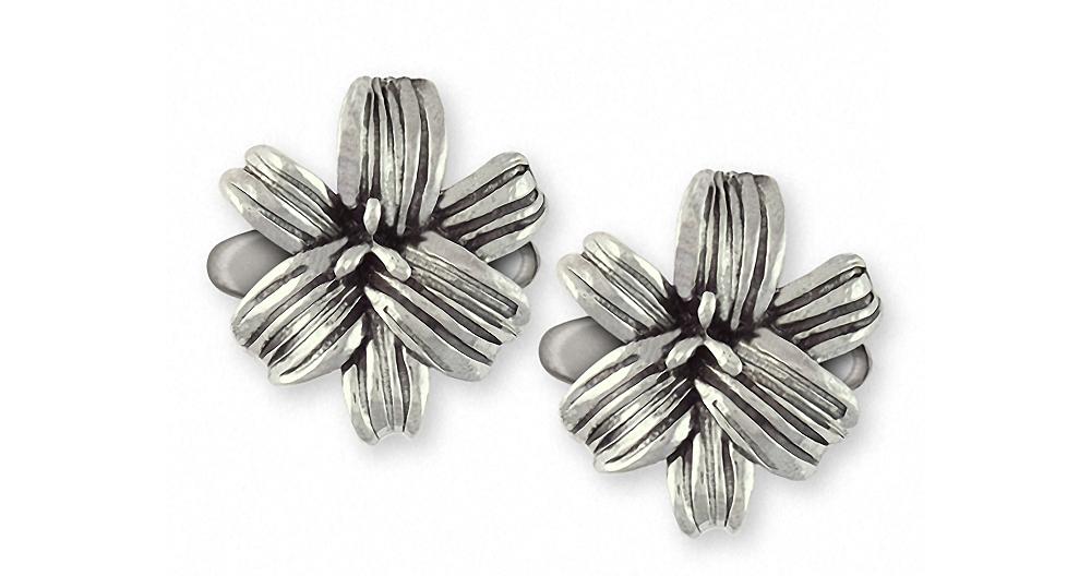 Lily Charms Lily Cufflinks Sterling Silver Flower Jewelry Lily jewelry
