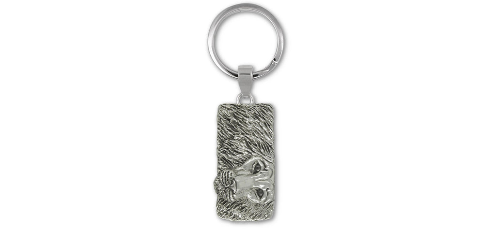 Lion Charms Lion Key Ring Sterling Silver Lion Jewelry Lion jewelry