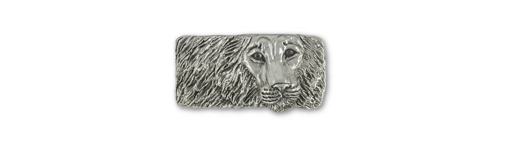 Lion Charms Lion Money Clip Sterling Silver And Stainless Steel Lion Jewelry Lion jewelry