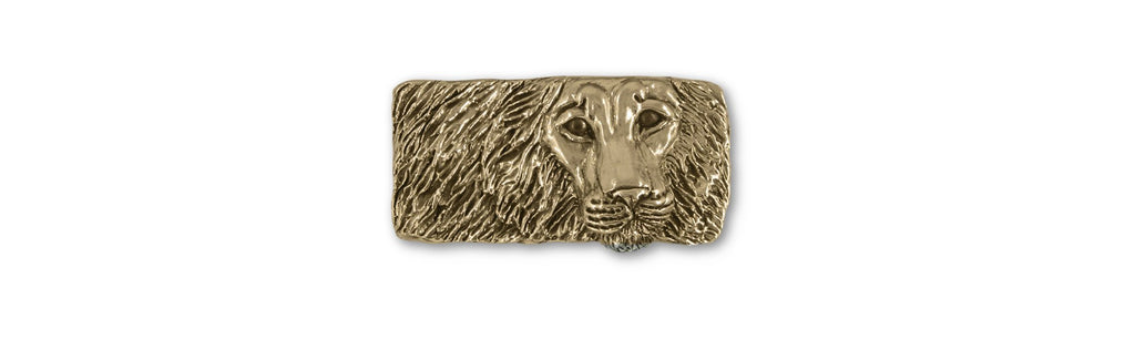 Lion Charms Lion Money Clip Yellow Bronze Lion Jewelry Lion jewelry