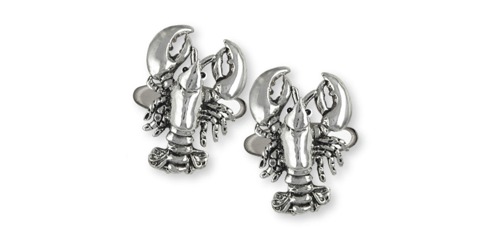 Lobster Charms Lobster Cufflinks Sterling Silver Sealife Jewelry Lobster jewelry