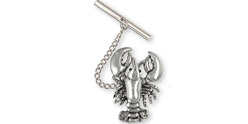 Lobster Charms Lobster Tie Tack Sterling Silver Sealife Jewelry Lobster jewelry