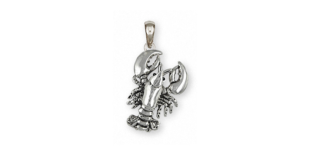 Lobster Charms Lobster Pendant Sterling Silver Sealife Jewelry Lobster jewelry