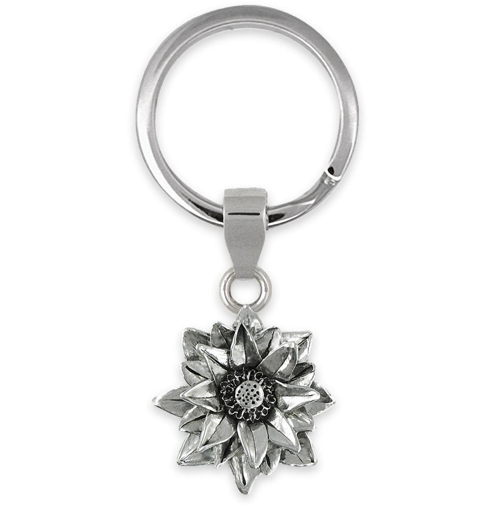 Lotus Lotus Flower Key Ring Sterling Silver | Esquivel and Fees ...