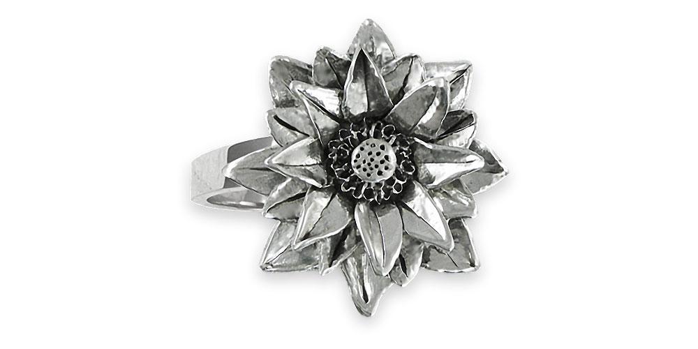 Lotus Charms Lotus Ring Sterling Silver Lotus Flower Jewelry Lotus jewelry