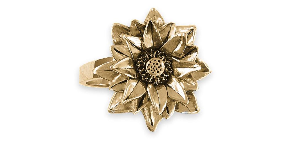 Lotus Charms Lotus Ring 14k Gold Lotus Flower Jewelry Lotus jewelry