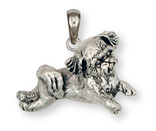 Lhasa Apso Pendant Handmade Sterling Silver Dog Jewelry LSLH2-P