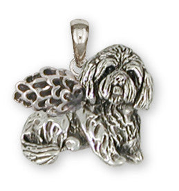 Lhasa Apso Pendant Handmade Sterling Silver Dog Jewelry LSZ18-AP