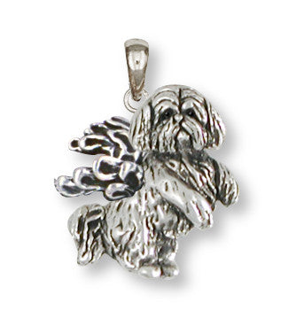 Lhasa Apso Pendant Handmade Sterling Silver Dog Jewelry LSZ20-AP