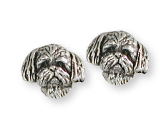 Lhasa Apso Earrings Handmade Sterling Silver Dog Jewelry LSZ21H-E