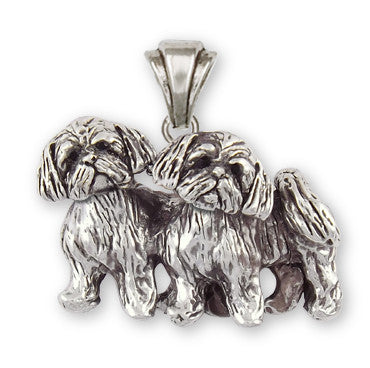 Lhasa Apso Pendant Handmade Sterling Silver Dog Jewelry LSZ24-P
