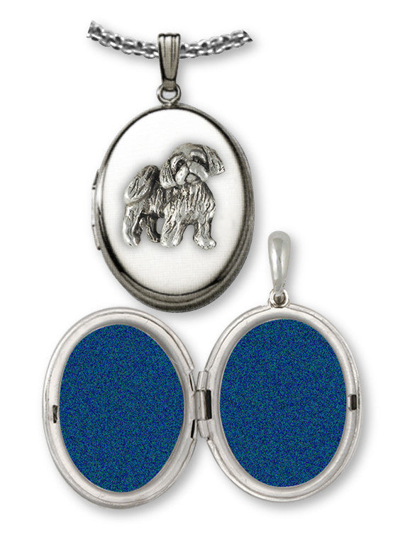 Lhasa Apso Charms Lhasa Apso Photo Locket Sterling Silver Dog Jewelry Lhasa Apso jewelry