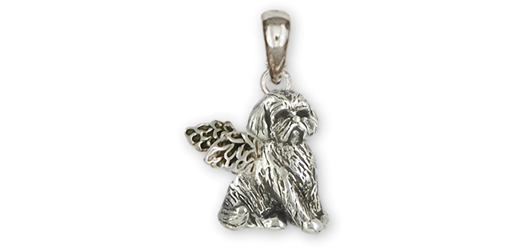 Lhasa Apso Charms Lhasa Apso Pendant Sterling Silver Lhasa Apso Jewelry Lhasa Apso jewelry