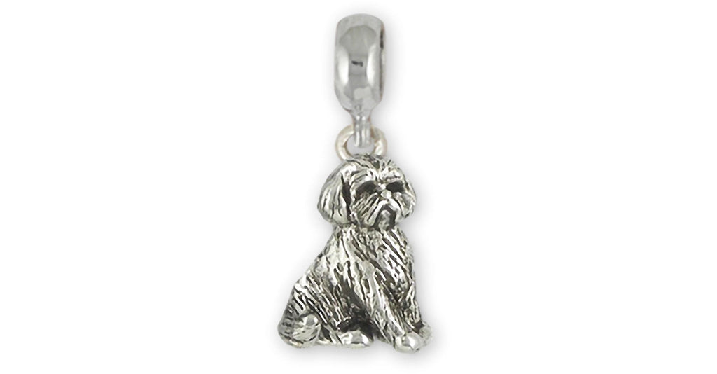 Lhasa Apso Charms Lhasa Apso Charm Slide Sterling Silver Lhasa Apso Jewelry Lhasa Apso jewelry