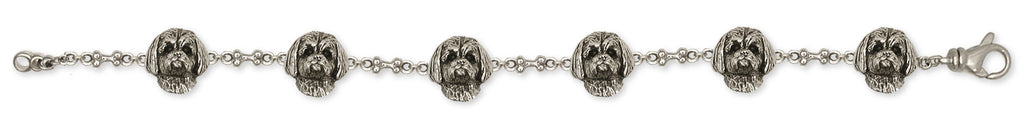 Lhasa Apso Bracelet Handmade Sterling Silver Dog Jewelry LSZ4-B