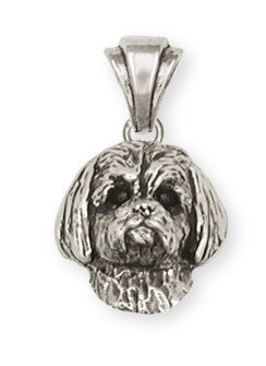 Lhasa Apso Pendant Handmade Sterling Silver Dog Jewelry LSZ4-P
