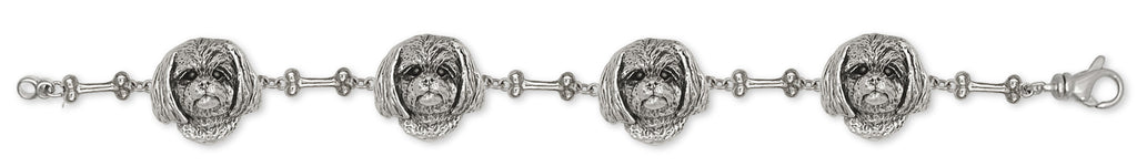 Lhasa Apso Bracelet Handmade Sterling Silver Dog Jewelry LSZ6-B