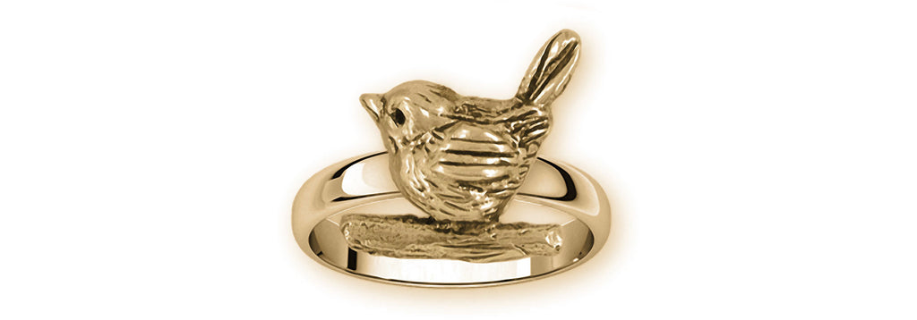 Love Bird Charms Love Bird Ring 14k Yellow Gold Love Bird Jewelry Love Bird jewelry