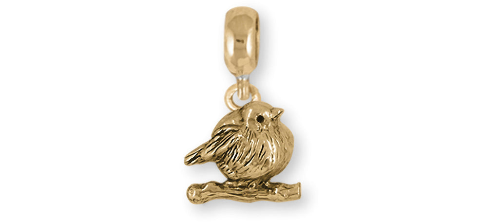 Love Bird Charms Love Bird Charm Slide 14k Yellow Gold Love Bird Jewelry Love Bird jewelry