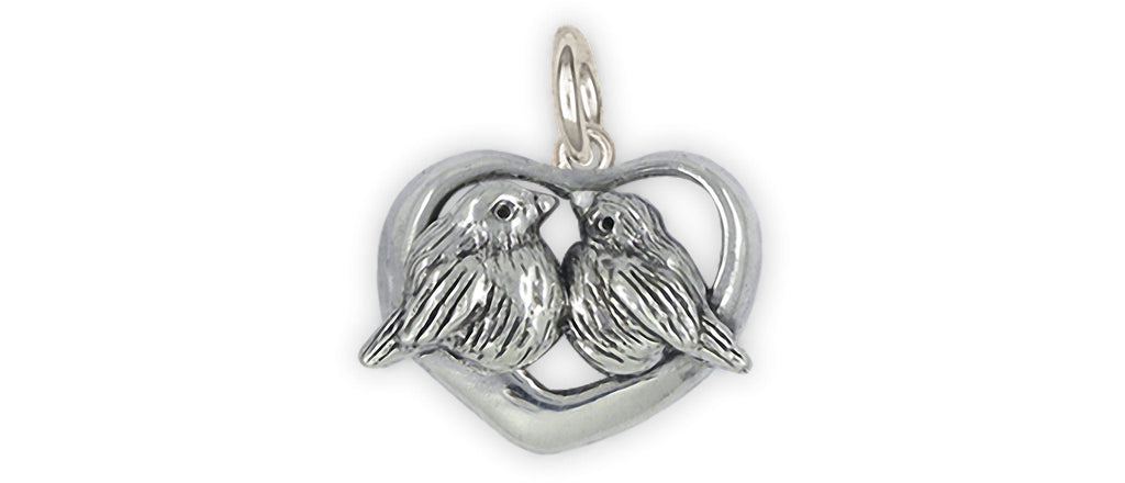 Love Bird Charms Love Bird Charm Sterling Silver Love Bird Jewelry Love Bird jewelry