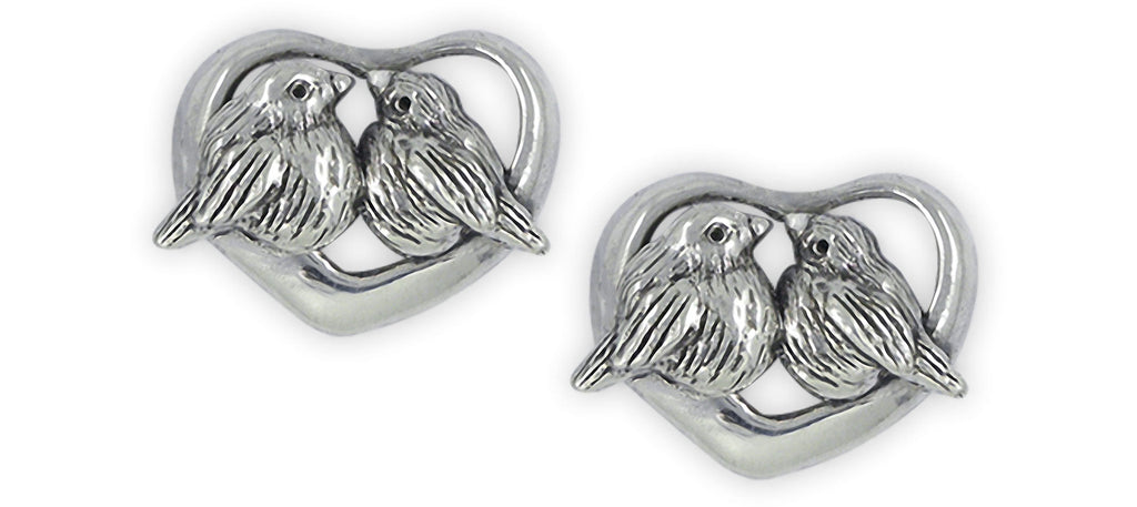 Love Bird Charms Love Bird Cufflinks Sterling Silver Love Bird Jewelry Love Bird jewelry