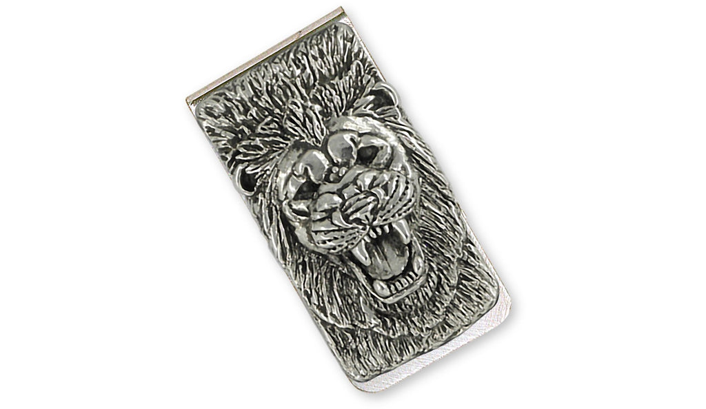 Lion Charms Lion Money Clip Sterling Silver Lion Jewelry Lion jewelry