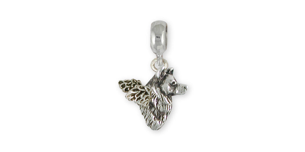 Alaskan Malamute Angel Charms Alaskan Malamute Angel Charm Slide Sterling Silver Dog Jewelry Alaskan Malamute Angel jewelry