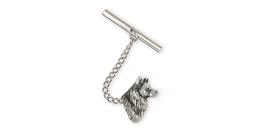 Alaskan Malamute Charms Alaskan Malamute Tie Tack Sterling Silver Dog Jewelry Alaskan Malamute jewelry