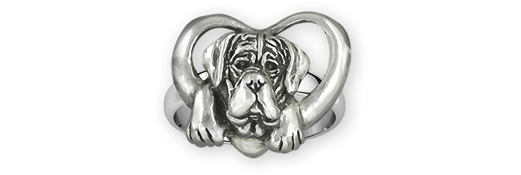 Mastiff Charms Mastiff Ring Sterling Silver Mastiff Jewelry Mastiff jewelry