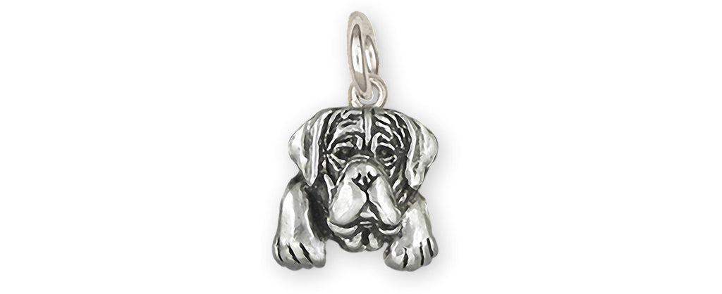 Mastiff Charms Mastiff Charm Sterling Silver Mastiff Jewelry Mastiff jewelry