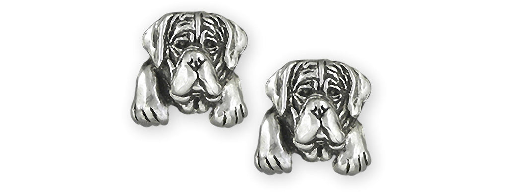 Mastiff Charms Mastiff Earrings Sterling Silver Mastiff Jewelry Mastiff jewelry