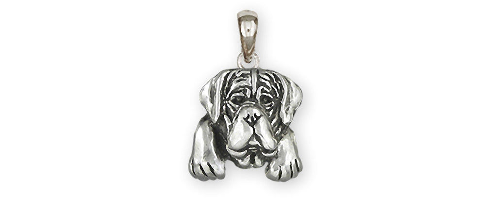 Mastiff Charms Mastiff Pendant Sterling Silver Mastiff Jewelry Mastiff jewelry