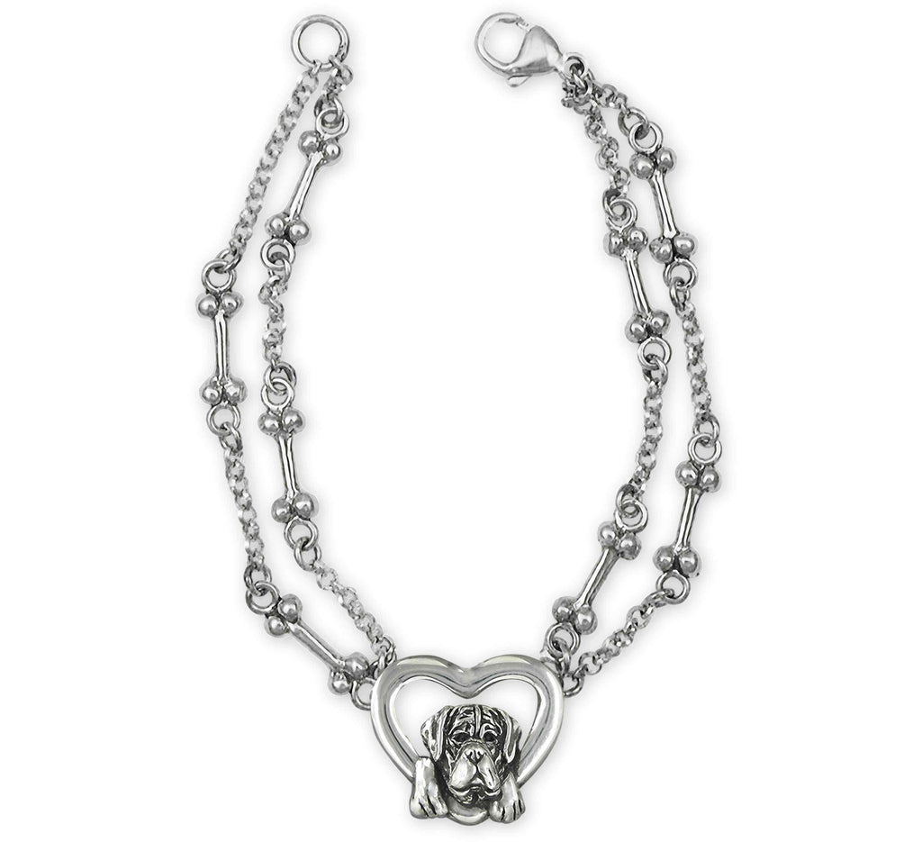Mastiff Charms Mastiff Bracelet Sterling Silver Mastiff Jewelry Mastiff jewelry