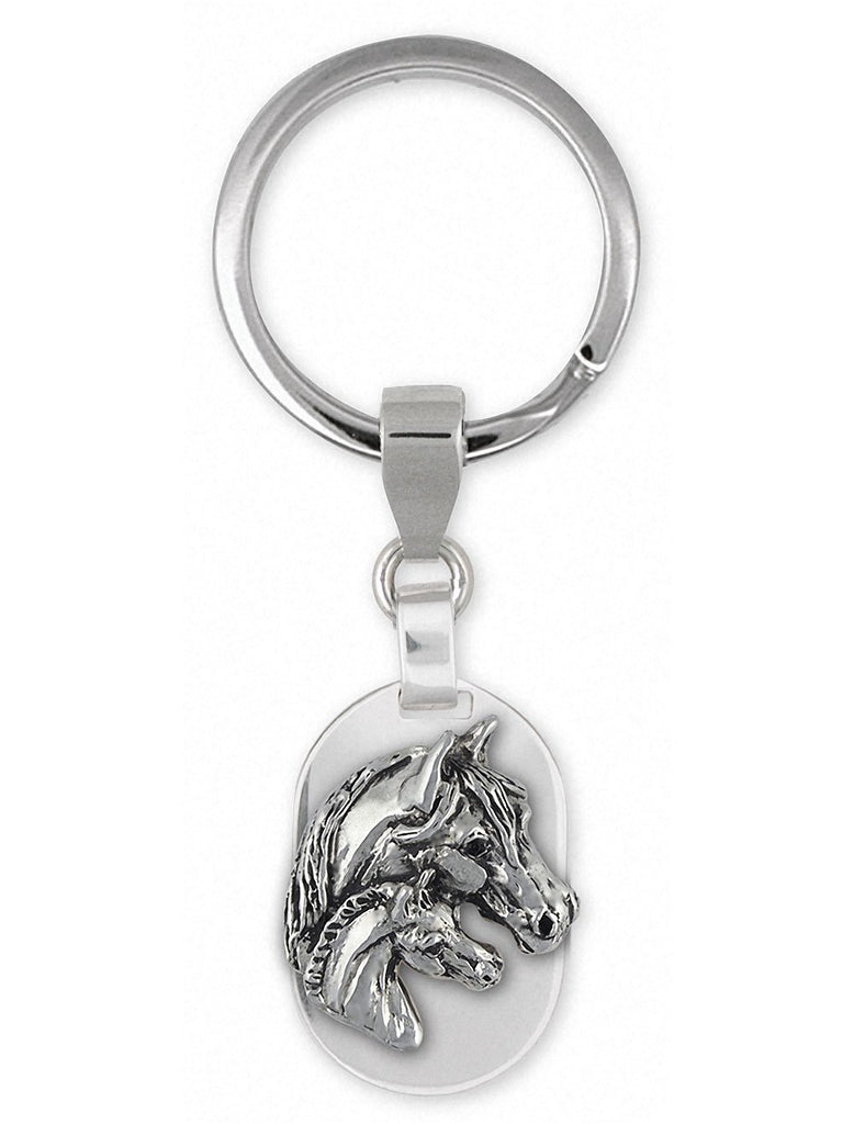 Horse Charms Horse Key Ring Sterling Silver Horse Jewelry Horse jewelry