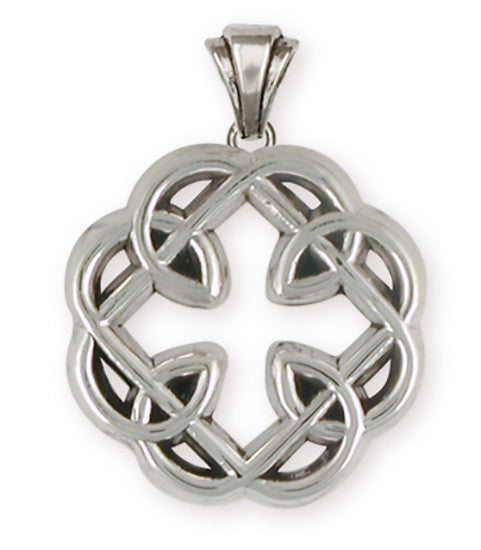 Celtic Knot Father And Daughter Cross Pendant Jewelry Handmade Sterling Silver MFC-P