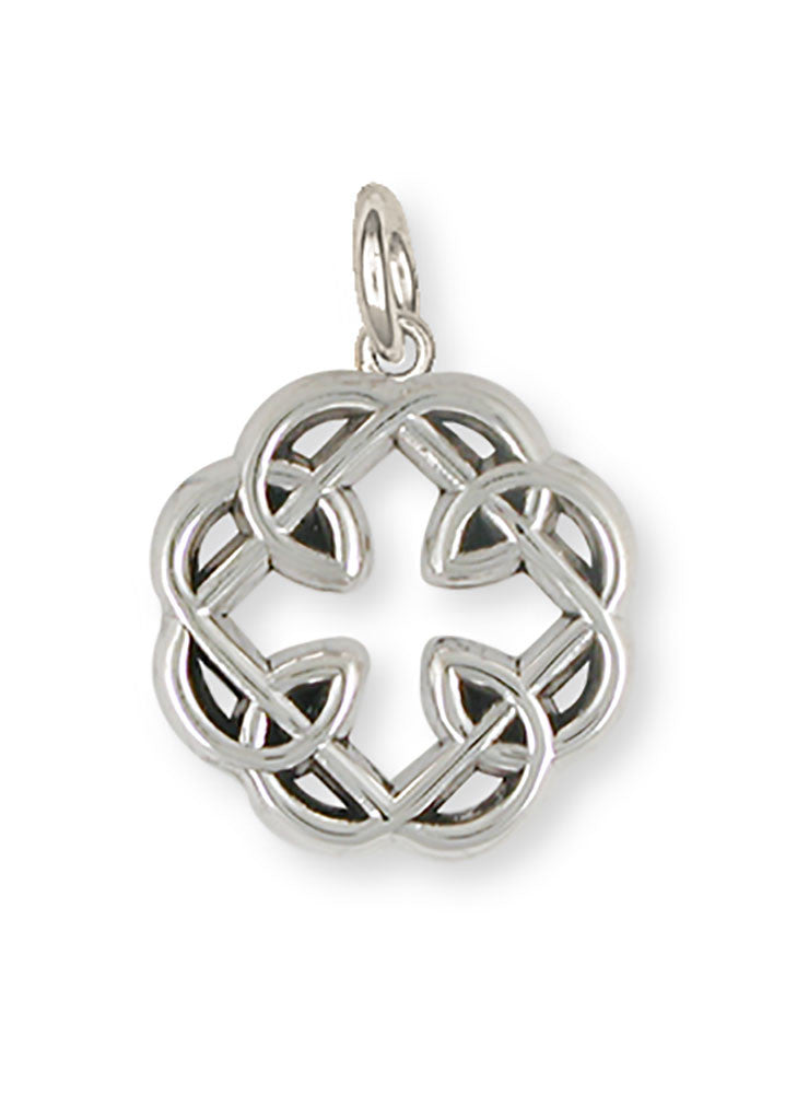 Celtic Knot Father And Daughter Cross Charm Jewelry Handmade Sterling Silver MFC2-C