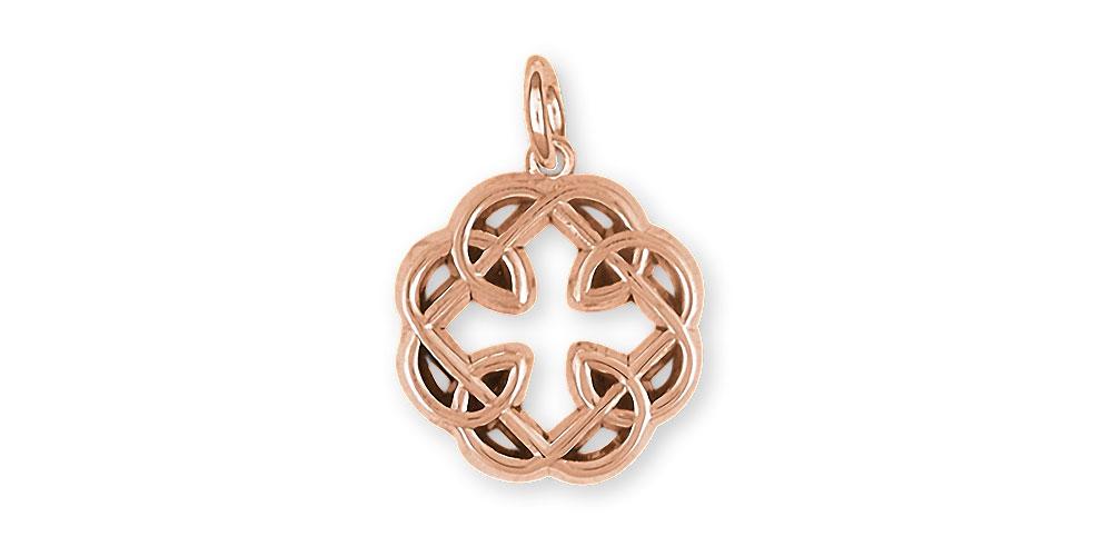 Celtic Father And Daughter Charms Celtic Father And Daughter Charm 14k Rose Gold Celtic Father And Daughter Cross Jewelry Celtic Father And Daughter jewelry