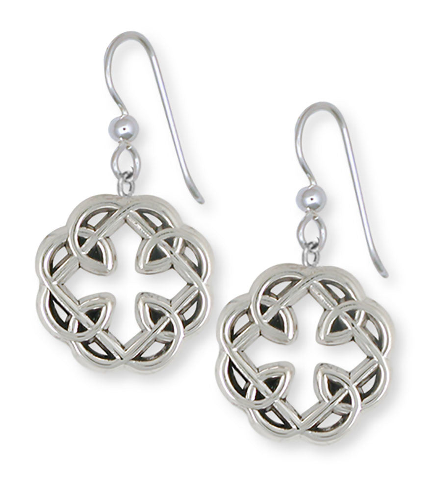 Celtic Knot Father And Daughter Cross Earrings Jewelry Sterling Silver MFC2-E